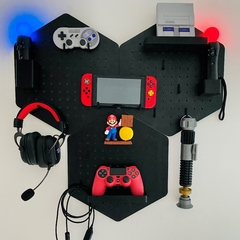 HEXAGO COMBO X3 CON accesorios. NEGRO con NEGRO