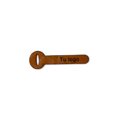 Tiracierres Personalizados Cuero PU Redondeada -Modelo para Doblar- - Laser3D