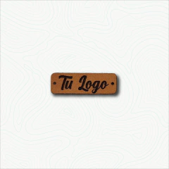 Etiquetas Personalizadas cuero PU 3x1cm