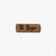 Etiquetas Personalizadas cuero PU 3x1cm - comprar online