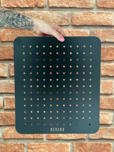 HEXAGO BASIC COMBO X3 CON accesorios. NEGRO con BLANCO