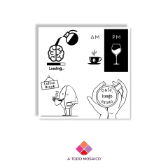 Frases 4 en 1 Café