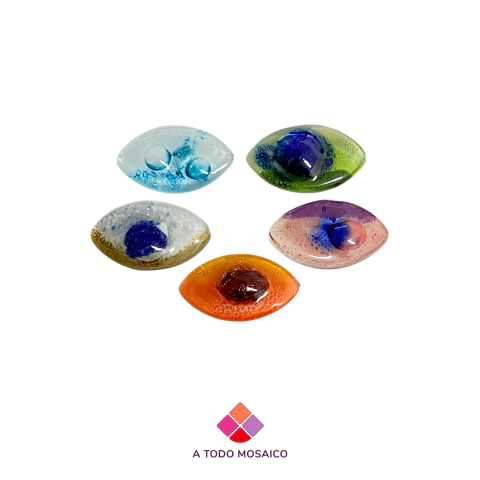 Ojo de Fátima Vitrofusión x 5u (varios colores) - comprar online