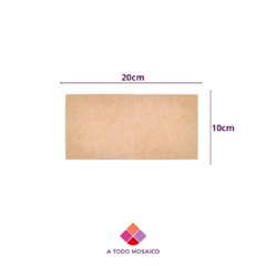 Fibrofácil rectangular pequeño 20x10cm 5MM