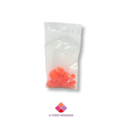 Vidrio Naranja Fluo (0,5x0,5cm)