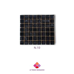 1/4 de plancha de venecitas N.10 (negro)