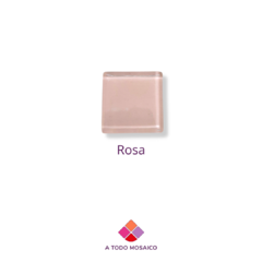 Tesela de vidrio rosa