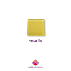 tesela de vidrio amarilla