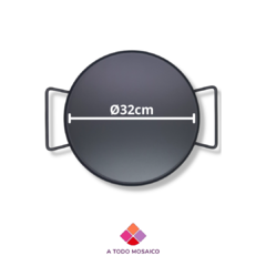 Bandeja de Hierro Circular Grande - comprar online