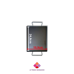 BANDEJA RECTANGULAR CHICA NEGRA - comprar online
