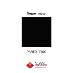 Porcelanato NEGRO MATE LISO 20x20cm - comprar online