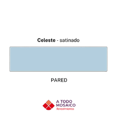 Cerámica ICELAND CELESTE SATINADO 7,7x30,5cm - comprar online