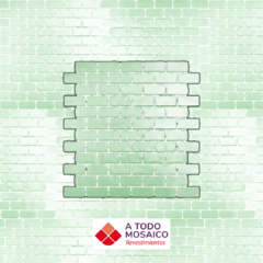 Brick ESMERALDA PERLADO 32,5x32,5cm polipropileno