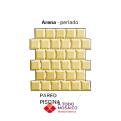 Vintage ARENA PERLADO BISELADO 32,5x32,5cm polipropileno - comprar online