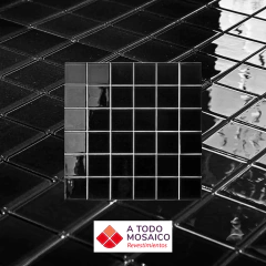 Malla vidrio CLASSIC NEGRO 27x27cm