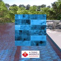 Malla vidrio RAFT AZUL 26,5x27,2cm