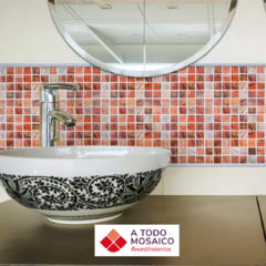 Mosaicos de vidrio MATERIA ROJO 30x30cm