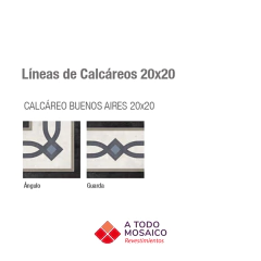 Calcáreos Buenos Aires ángulo y guarda 20x20cm - comprar online
