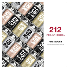 Body Spray 212 VIP Rosé Carolina Herrera 250ml - Day Imports