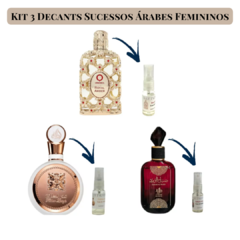 Kit 3 Decants Sucessos Árabes Femininos - comprar online