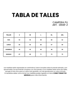Imagen de CAMPERA ECOCUERO JUNG