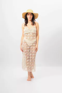 VESTIDO CROCHET LARGO EMILIA - comprar online