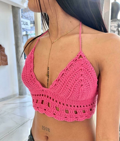 TOP CROCHET GIRASOL