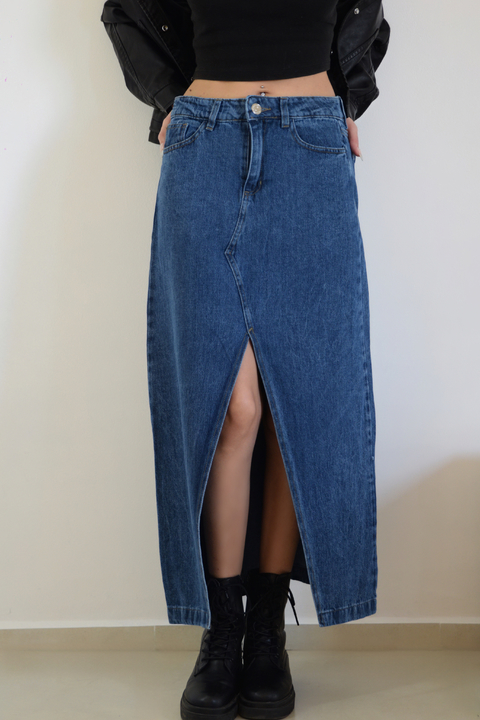 POLLERA DENIM SICILIA - comprar online