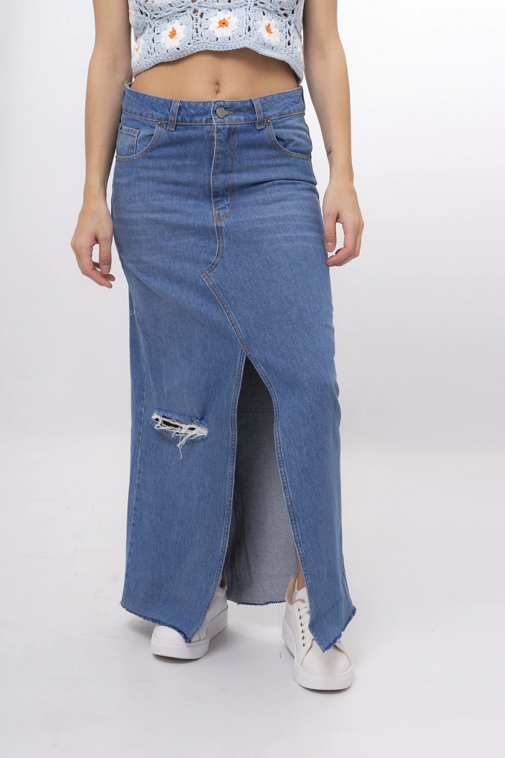POLLERA LARGA DE DENIM ESPAÑA