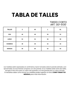 TWEED CORTO MARA en internet