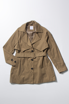 TRENCH GABARDINA 3/4 ANANA - I AM | Indumentaria