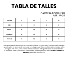 CAMPERA ECOCUERO SABINA - I AM | Indumentaria