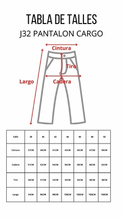 PANTALON DENIM CARGO VALENCIA