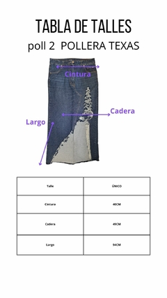 Imagen de POLLERA DE DENIM TEXAS