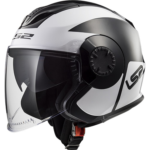 CASCO LS2 570 VERSO MOBILE BLACK WHITE