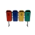 Conjunto Coleta Seletiva 4 Papeleiras 50 Litros