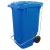 Carrinho Coletor de Lixo 240 Litros Com Pedal Rodas 200mm