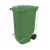 Carrinho Coletor de Lixo 240 Litros Com Pedal Rodas 200mm