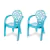 Kit 2 Cadeira Infantil de Plástico - Azul