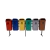 Conjunto Coleta Seletiva 6 Papeleiras 50 Litros