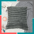 Funda Almohadon Lineas 43x43 cm Gris Oscuro en internet