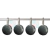 Ganchos Botón gris X12