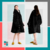 Maxi Buzo Liso Oversize Adulto Negro en internet