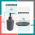 Set Baño 6 piezas Gris - Yasu Productos