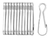 Tensocable Gris Para Cotina De Baño + Ganchos - comprar online
