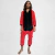Pijama Kigurumi Niños y Adultos - Dino Rojo