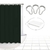 Imagen de Cortina De Baño Tela Impermeable + Protector + 12 Ganchos