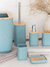 Set de baño 6 piezas Aqua/Bamboo GH-1584 - Ganga Home