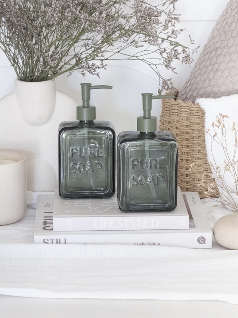 Dispenser de Vidrio Verde PURE SOAP GH-71 - comprar online