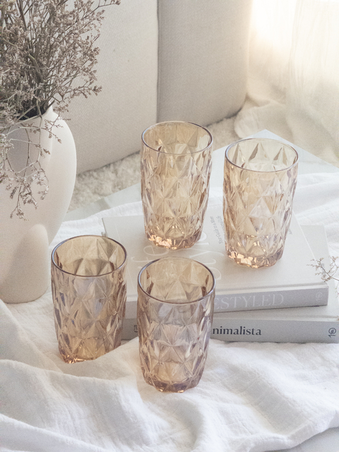 Set x6 vasos de vidrio 410 ml Ambar GH-24 - comprar online